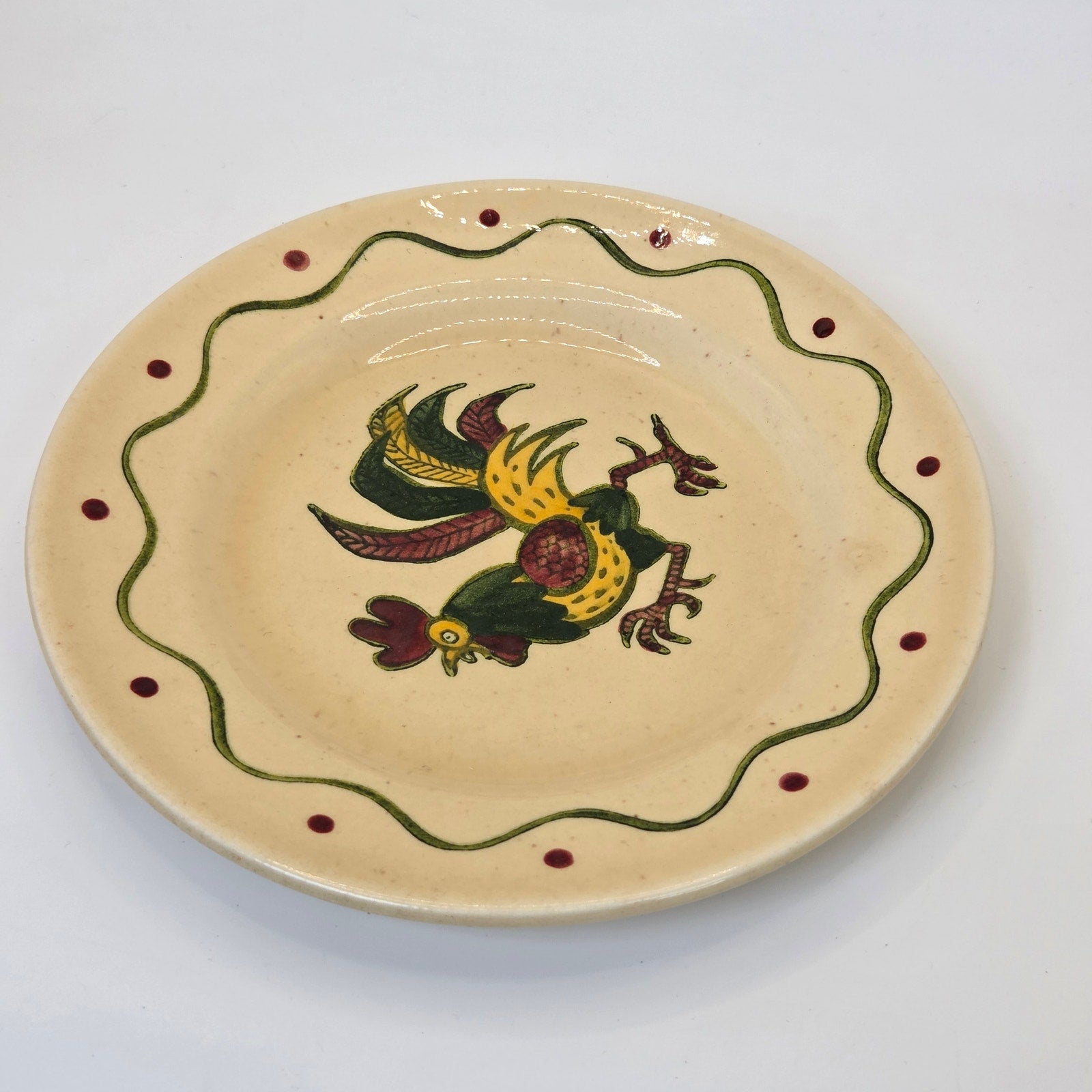 Metlox Poppytrail California Provincial Rooster Plate 6.25” Vintage Dish