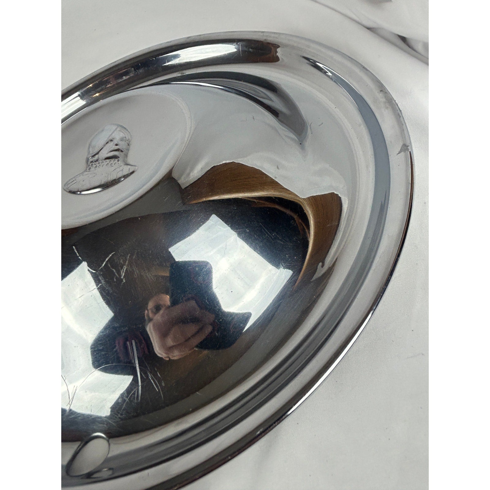 1951–1952 DeSoto Deluxe 15 Inch Chrome Hubcaps Set of 4 Vintage