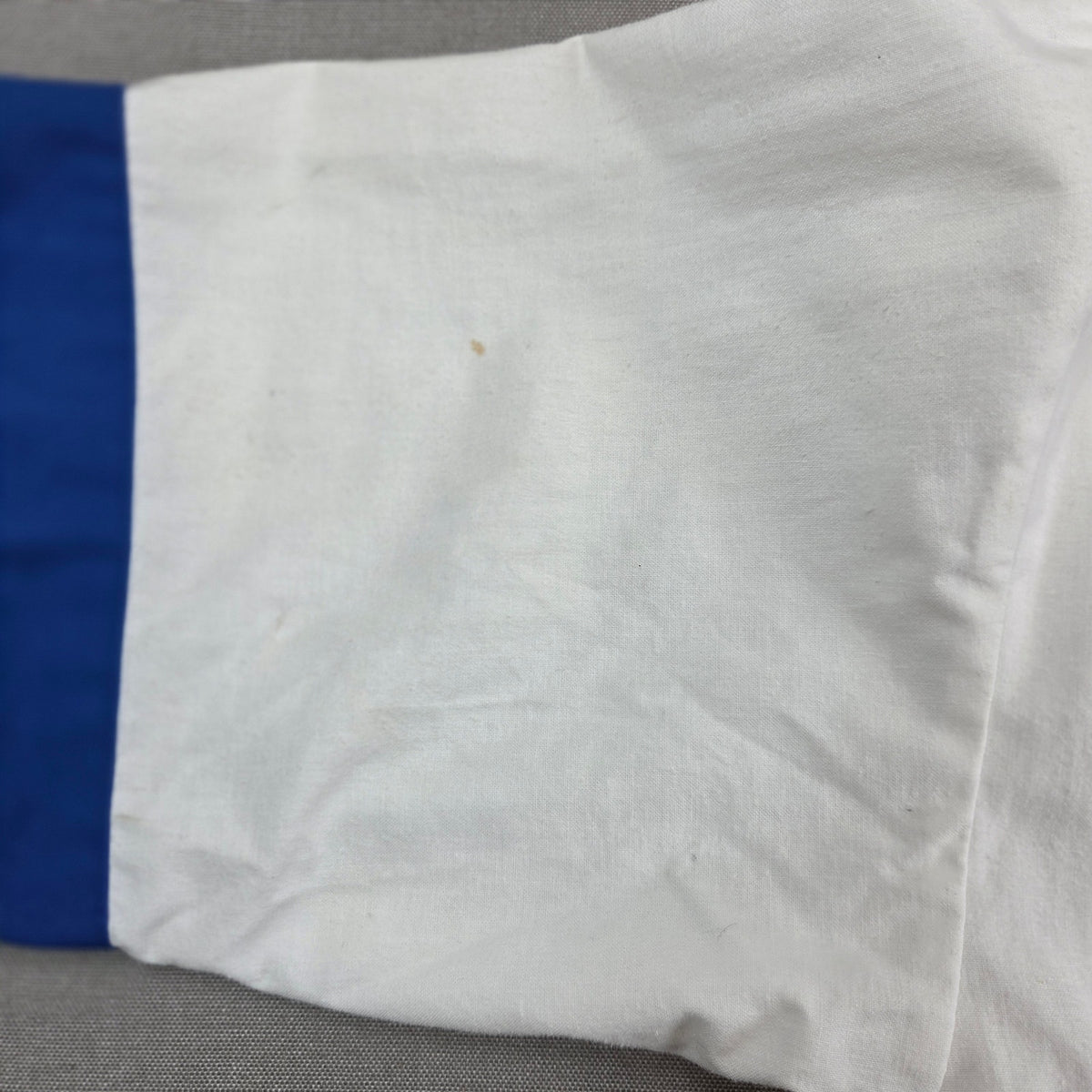 Vintage Swingster Ecolab USA Cotton Bomber Jacket Small White Blue Full Zip