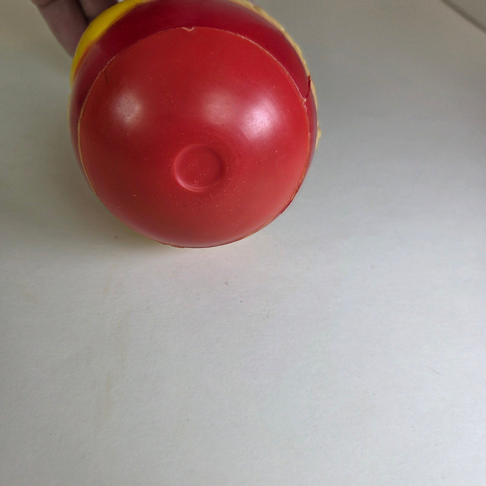 Vintage Santa Claus Roly Poly Toy – Retro Plastic Wobble Figure 5" Tall 1970s