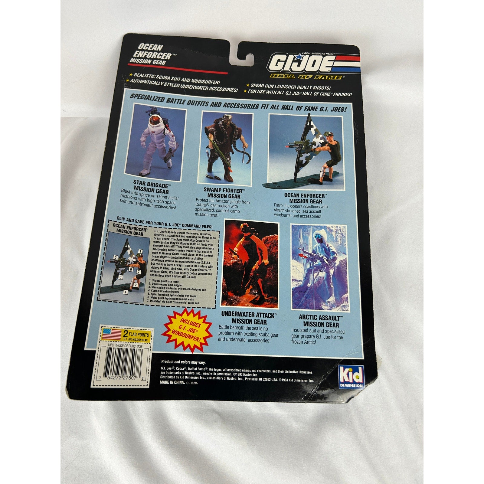 GI Joe Hall of Fame Ocean Enforcer Mission Gear Carded Accessory Pack
