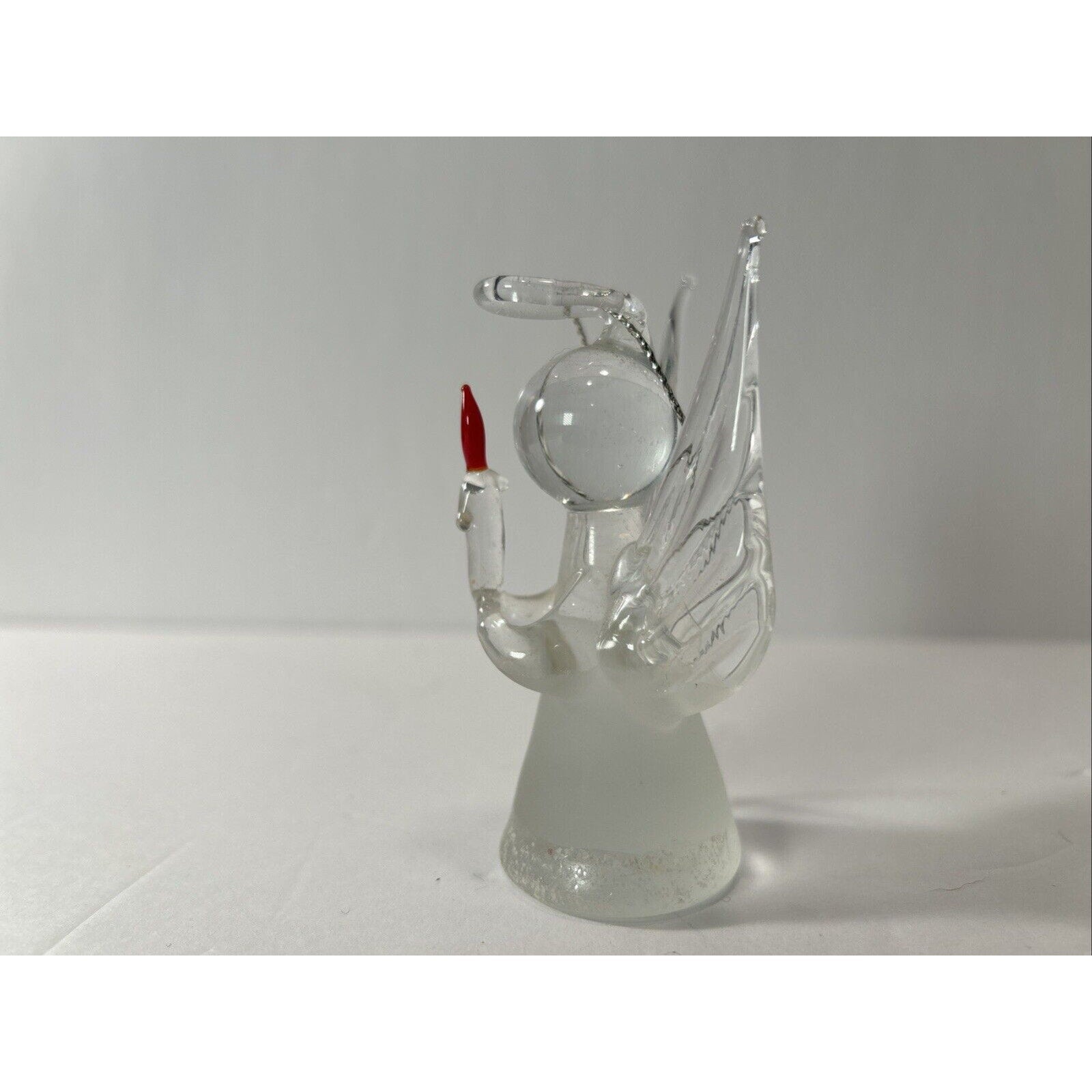 Lot of 3 Angel Christmas Ornaments Glass Porcelain Praying Drummer Vintage