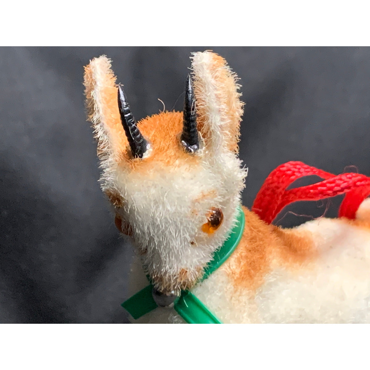 Vintage Wagner Handwork Flocked Goat Ornament West Germany 1983-1990