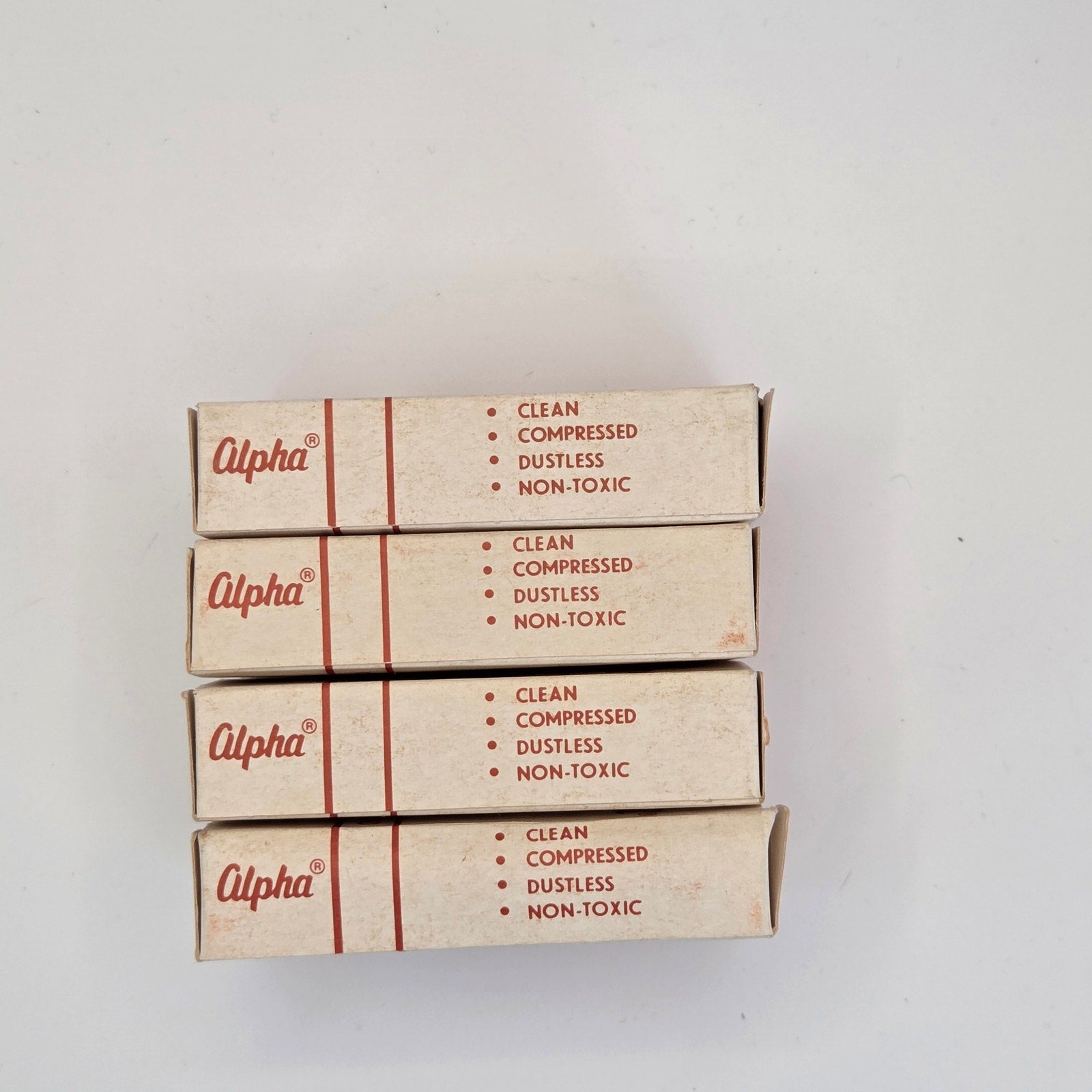 Vintage Chalkboard Chalk Lot – Alpha & Weber Costello Israel – 4 Boxes Unused