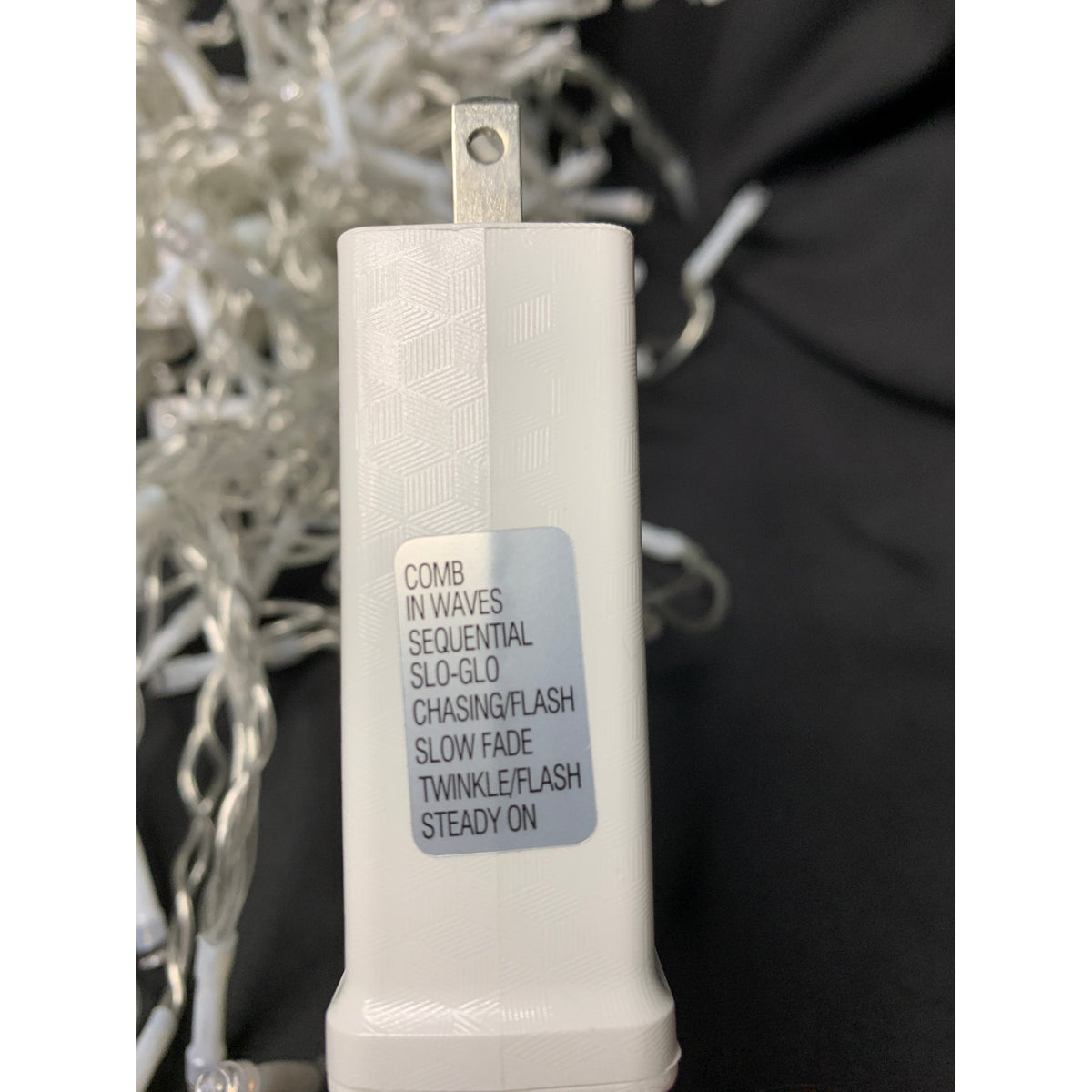 Blue LED String Lights SSL400-I(1C) 8 Modes Clear Wire Plug In Tested