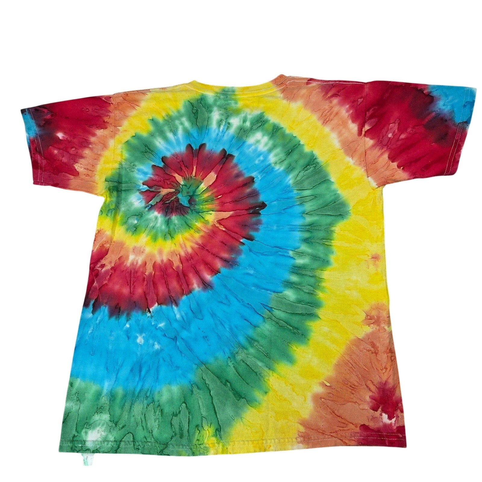 Disney Mickey Mouse Tie Dye Graphic T Shirt Adult Large Rainbow Spiral Tee
