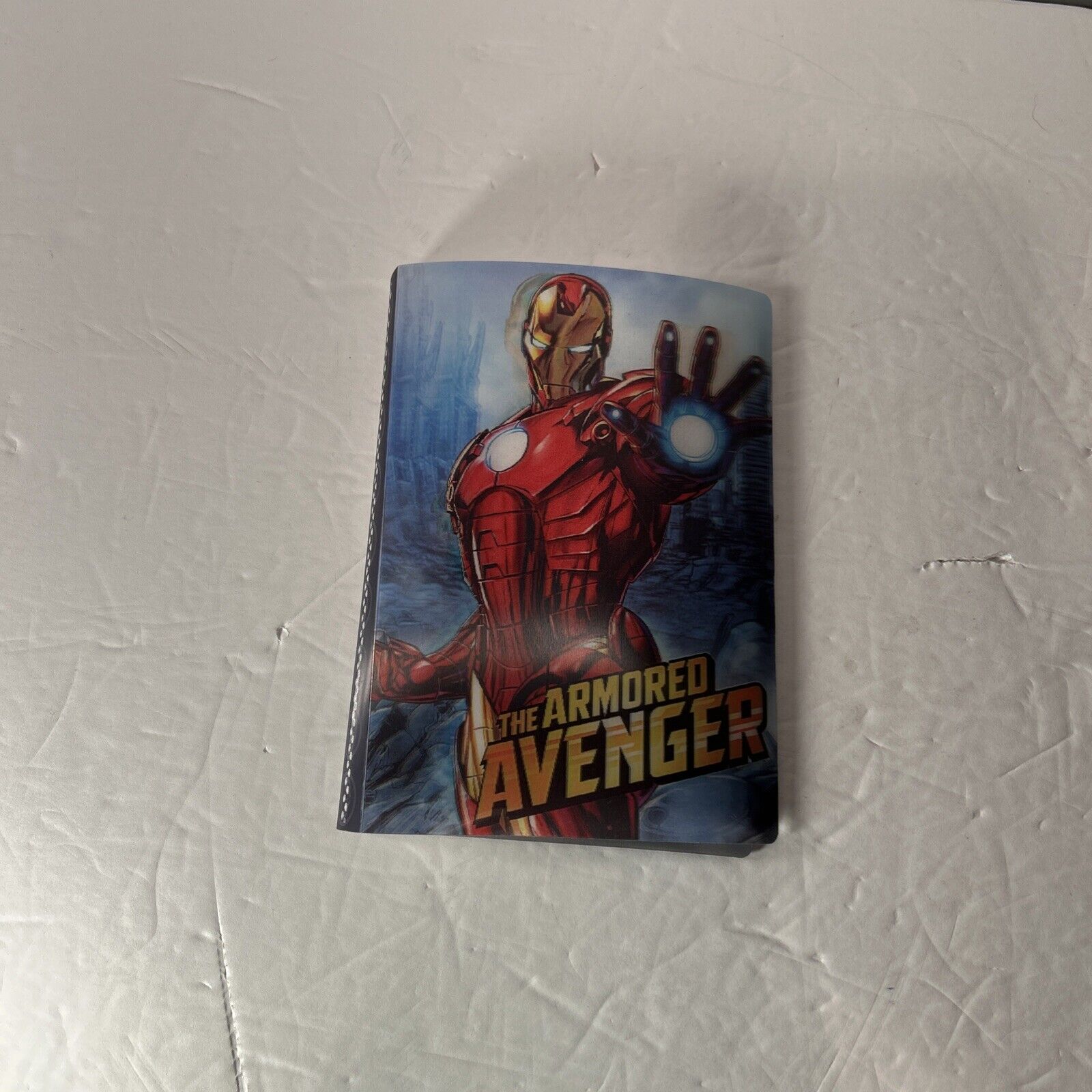 Lot of 5 Iron Man Items, Figure, Journal, Eraser, Photo Album and VR Viewer