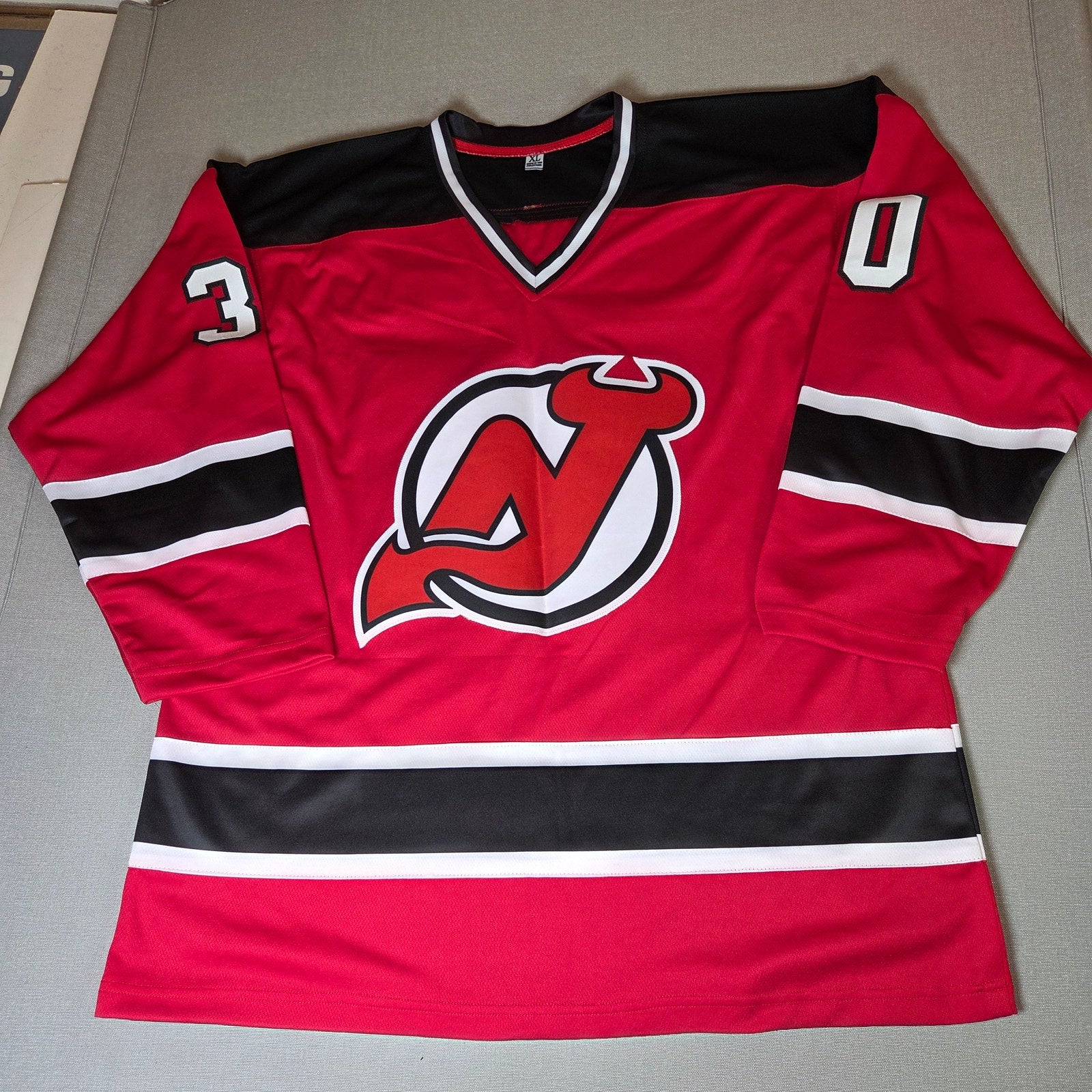Martin Brodeur Signed Custom NJ Devils Jersey #30 XL JSA Certified Autograph