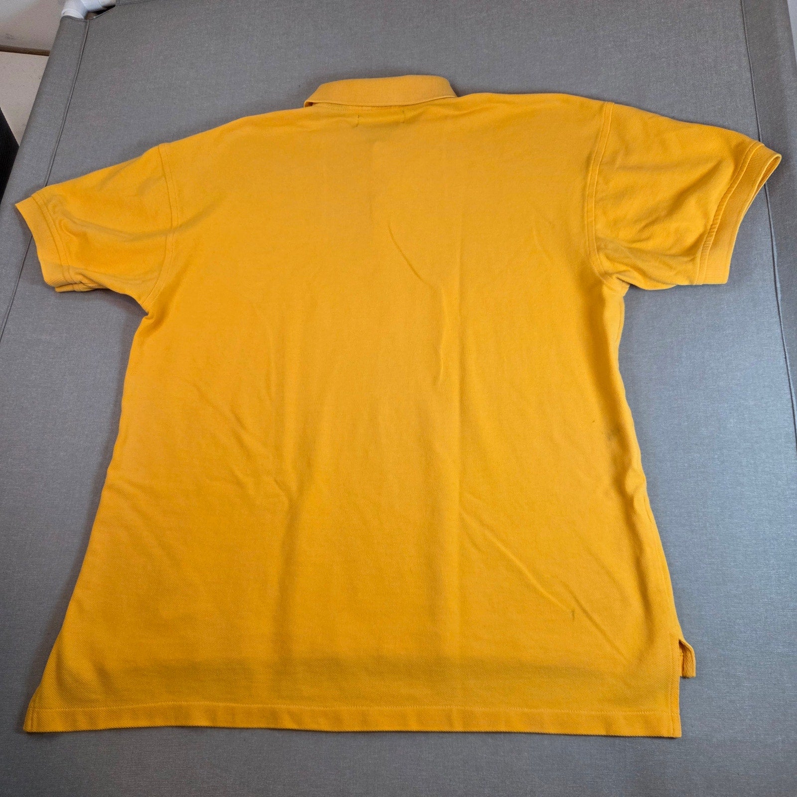 Abercrombie & Fitch Yellow Polo Shirt AF 1892 Patch Men’s Size L Cotton