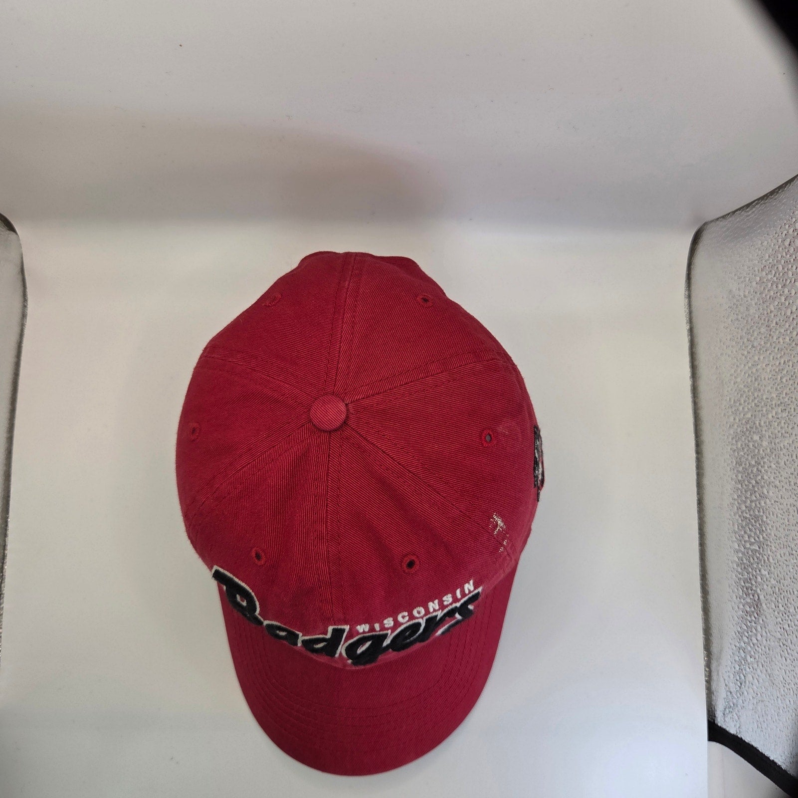 Wisconsin Badgers Snapback Hat ’47 Brand Red Adjustable Cap NCAA Cotton Vintage