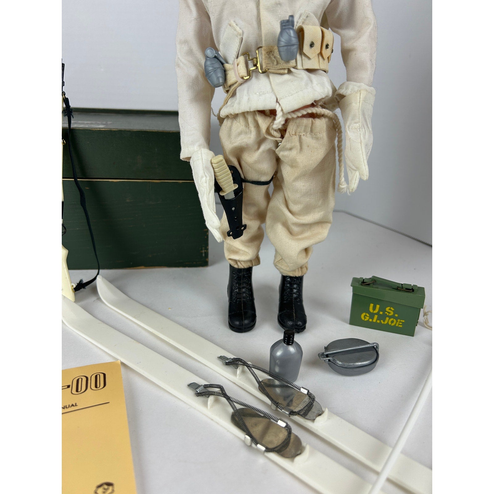 G.I. Joe 1970s Flocked Hair Ski Patrol Complete Set with Footlocker Lot