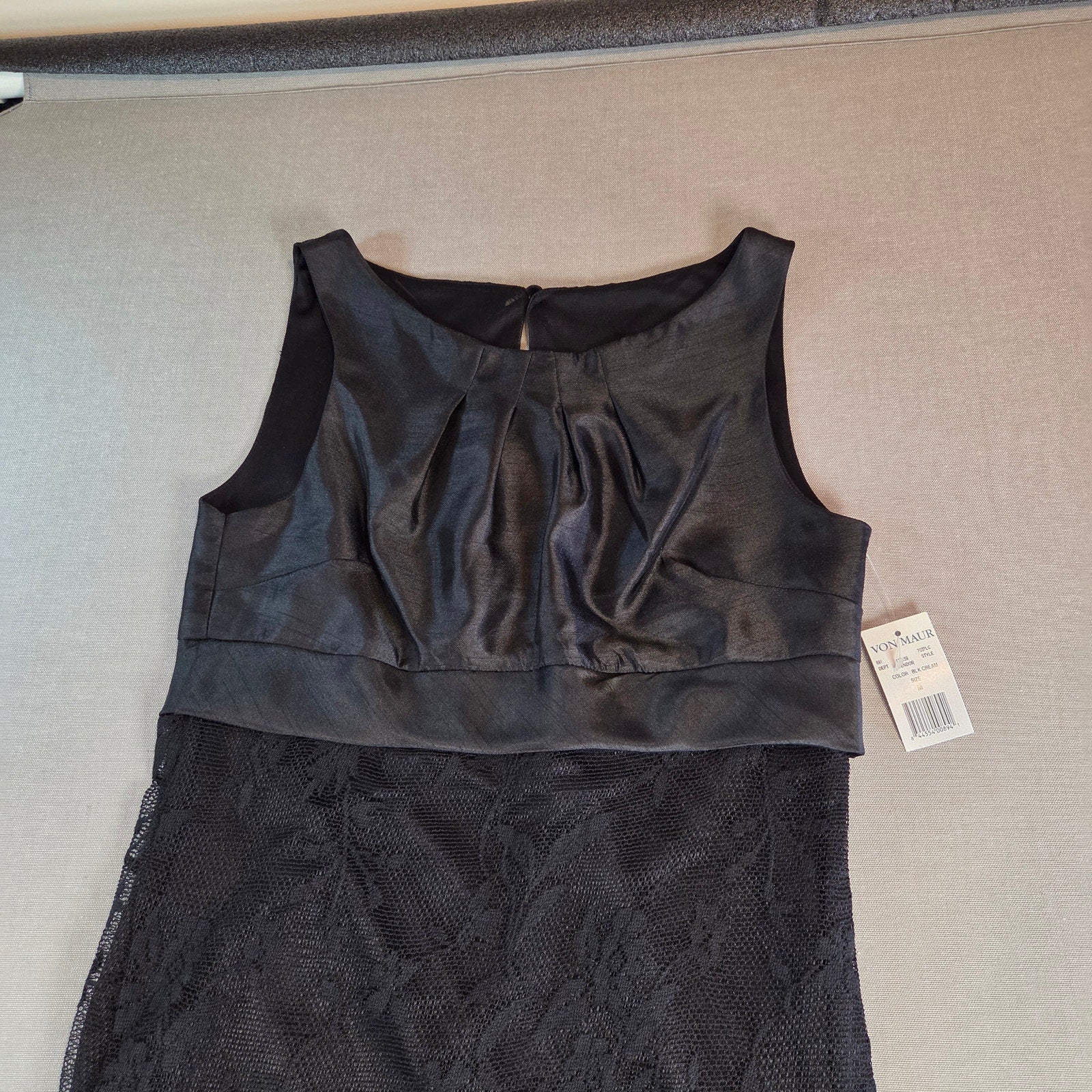 Velvet Torch Little Black Dress Women’s M NWT Lace Overlay Sleeveless USA Made