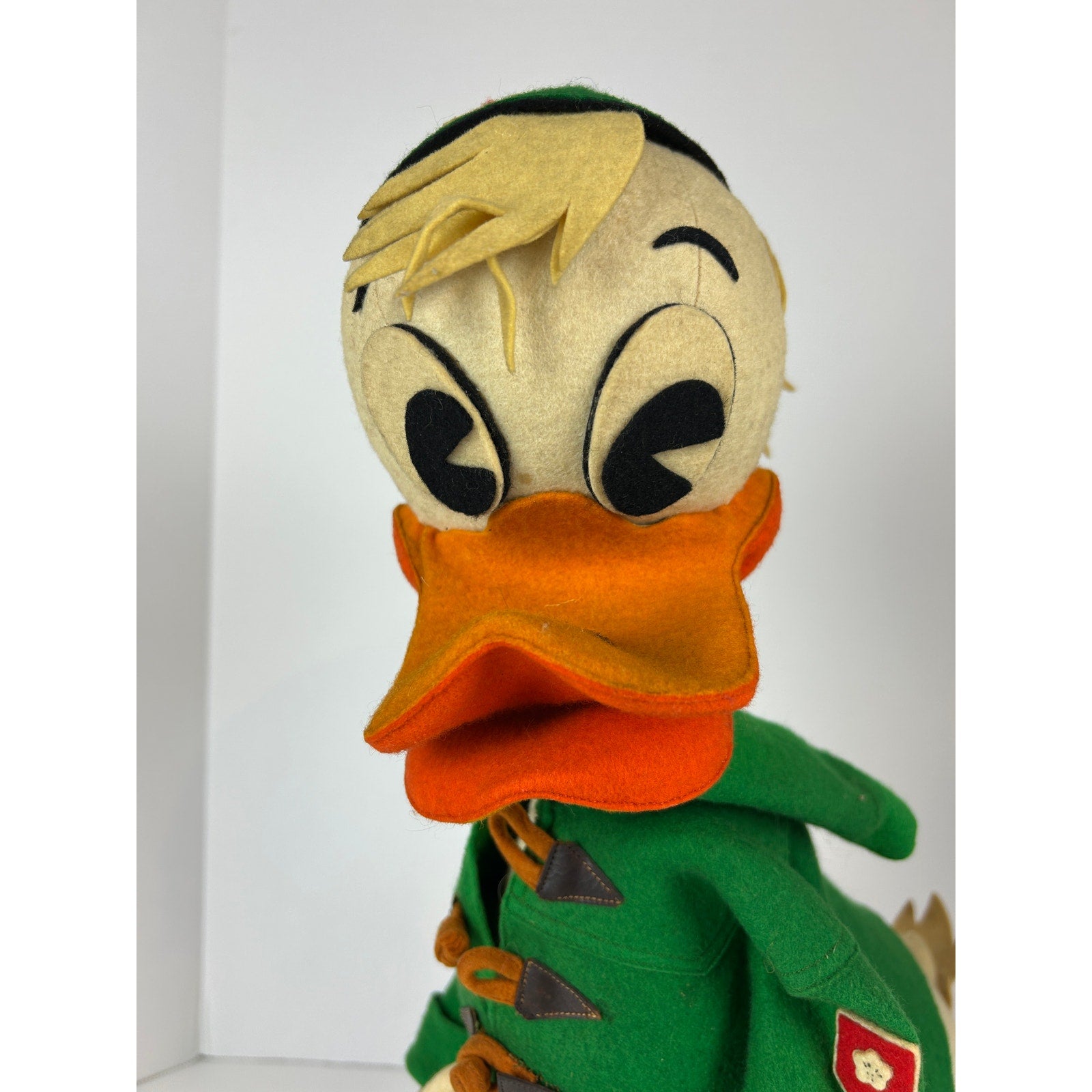 Vintage Wool Felt Donald Duck Figure Made in Italy for Saks Fifth Avenue