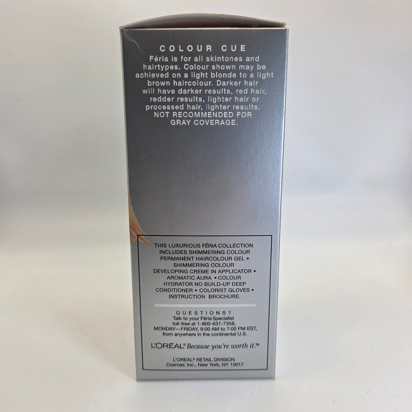 L’Oreal Feria 91 Champagne Cocktail Light Beige Blonde Hair Color NOS