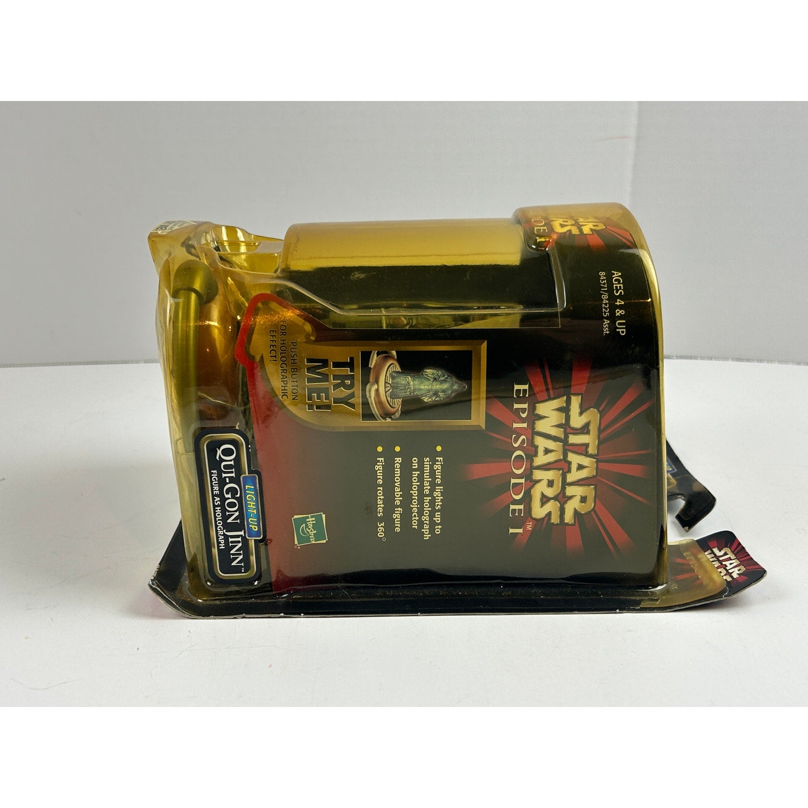 Star Wars Episode I Qui-Gon Jinn Light-Up Holograph NEW Sealed (Packaging Wear)