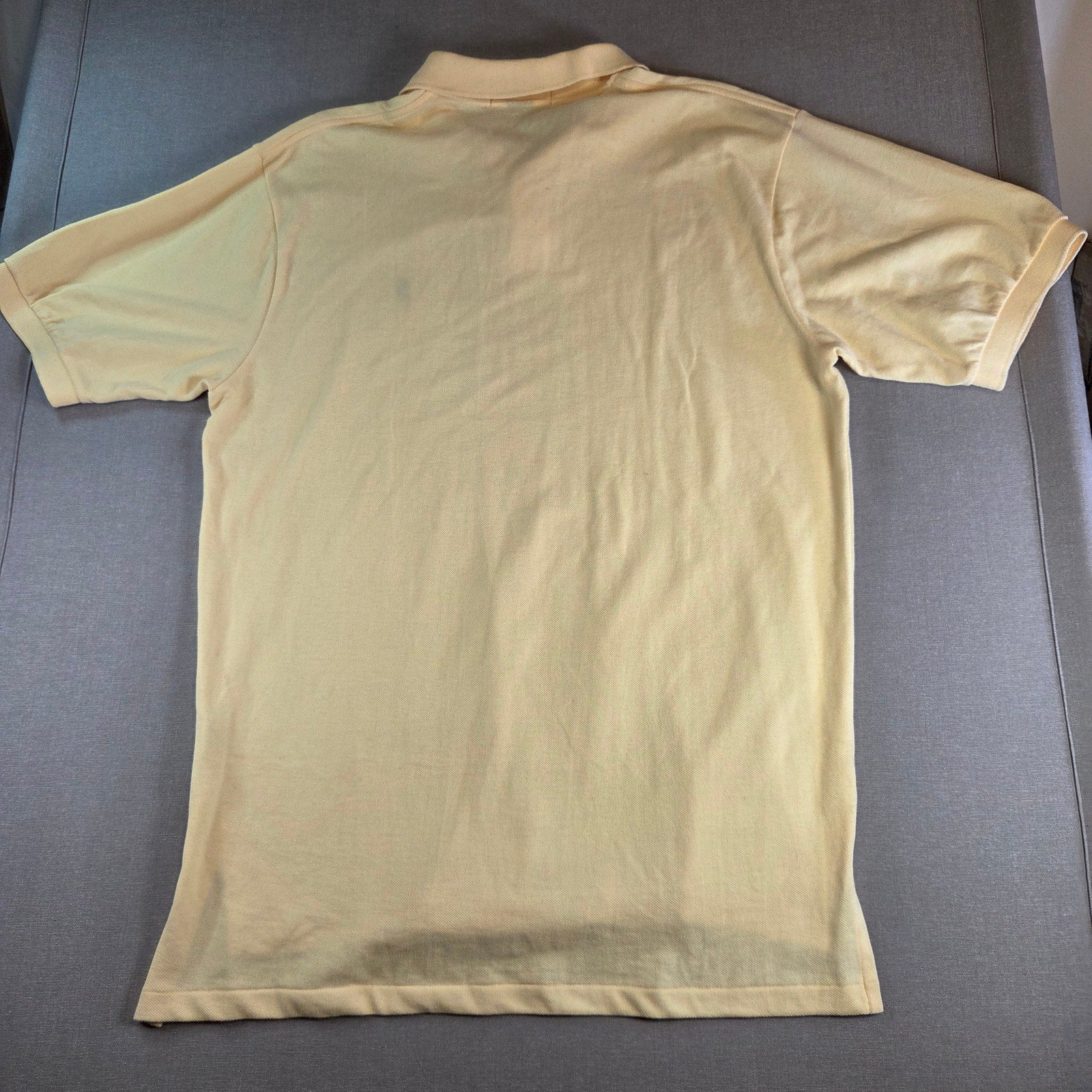 Ralph Lauren Polo Shirt L Yellow Cotton Short Sleeve Classic Pony Logo