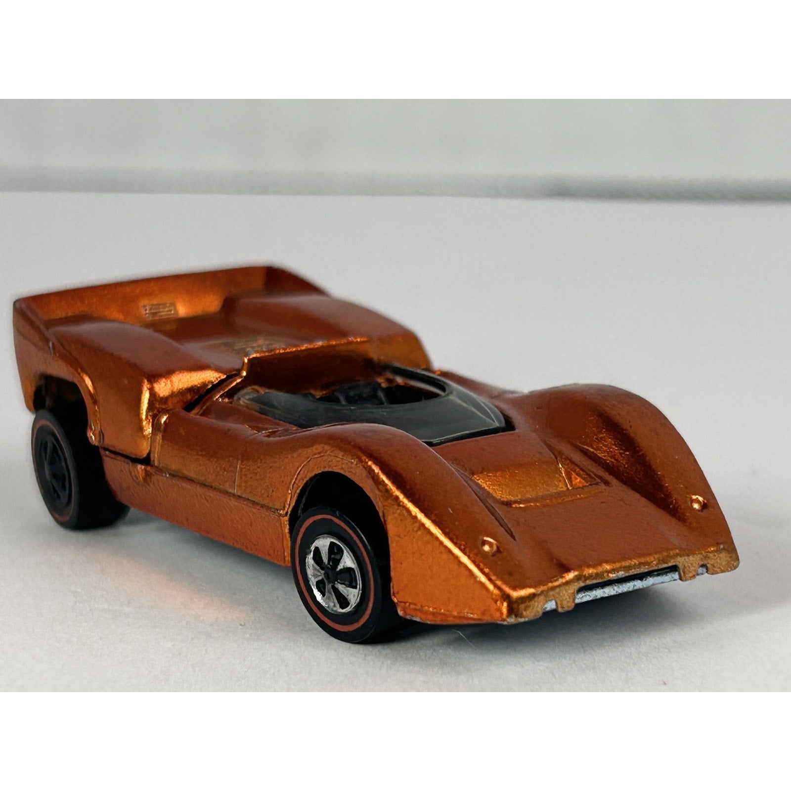Vintage Hot Wheels 1969 McLaren M6A Redline Diecast Car W/Button
