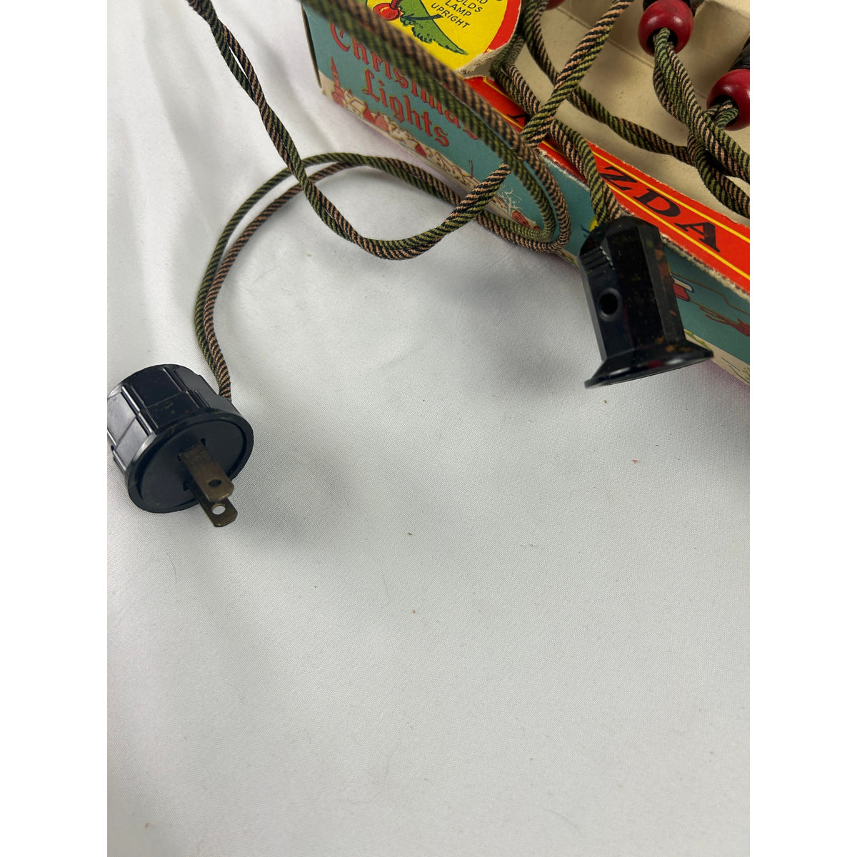 1939 NOMA No 3010 Christmas Lights Mazda C7 Bulbs Original Box Vintage