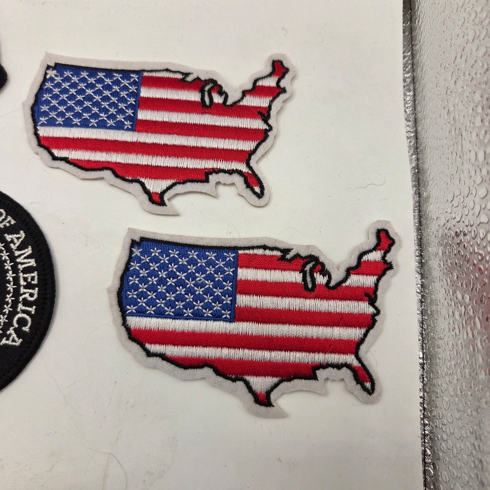 Lot of 9 USA Patriotic Eagle Flag Embroidered Patches Sew On Craft DIY Set