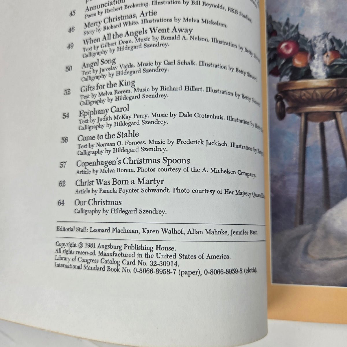 Augsburg Christmas Annual Literature Art Vol 49 51 53 Softcover Book Lot