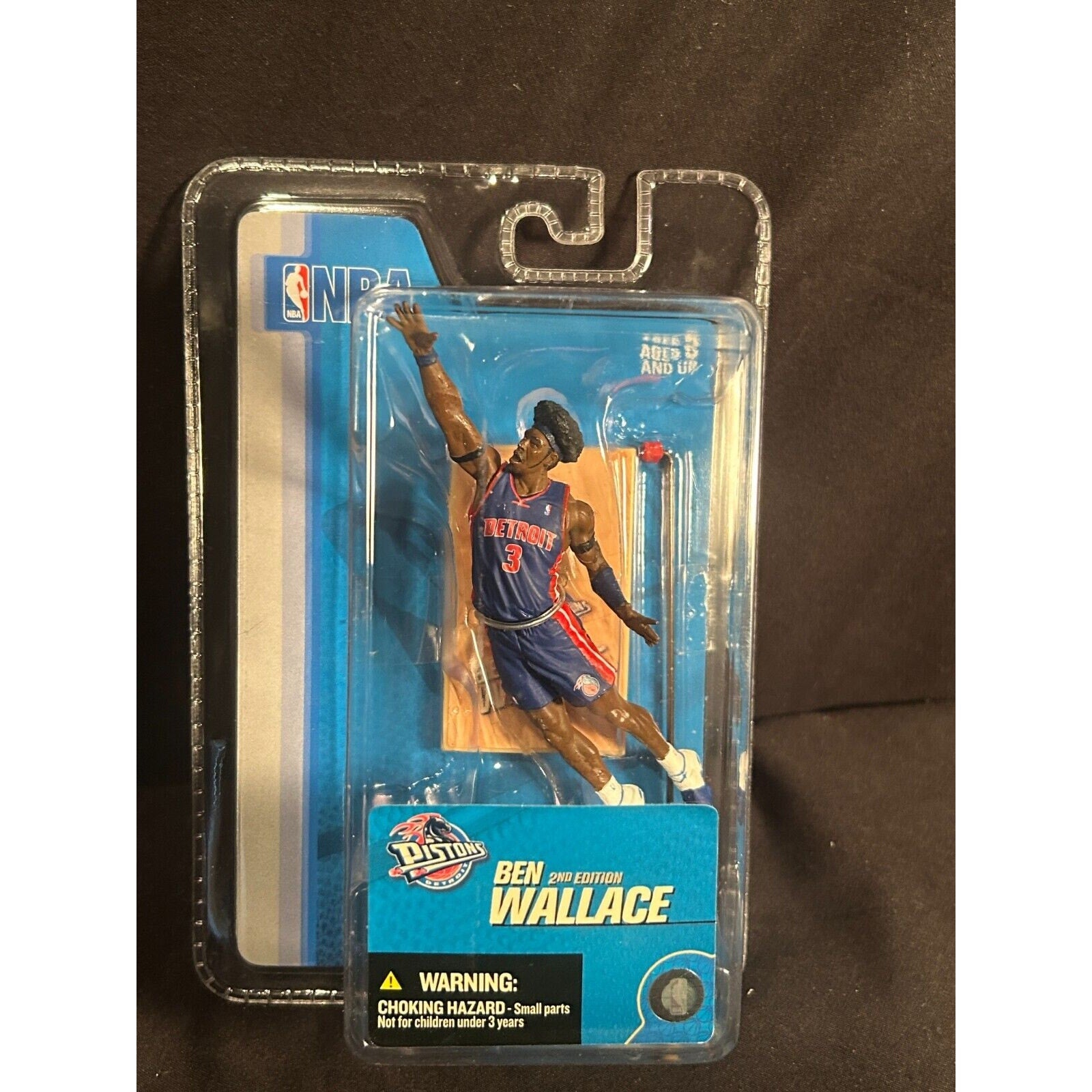 Ben Wallace 2005 Detroit Pistons 3" NBA 2nd Edition McFarlane Action Figure NIP