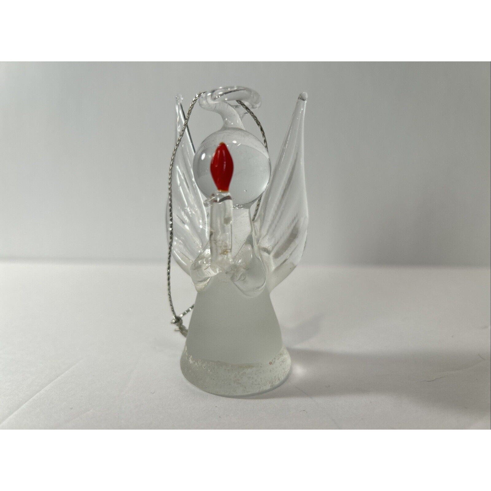 Lot of 3 Angel Christmas Ornaments Glass Porcelain Praying Drummer Vintage
