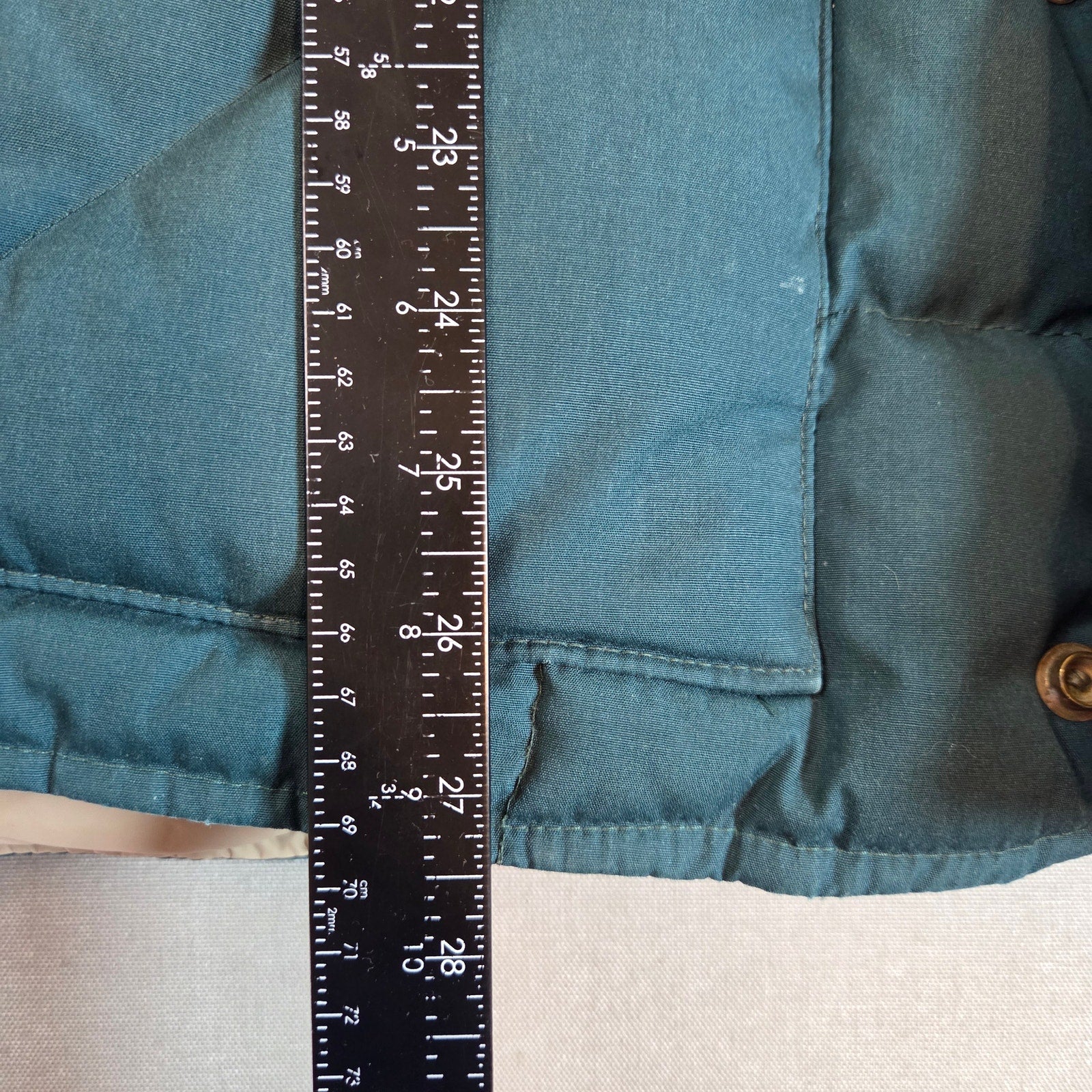 Vintage Eddie Bauer Goose Down Vest XL Made in USA Green Expedition 70s 80s