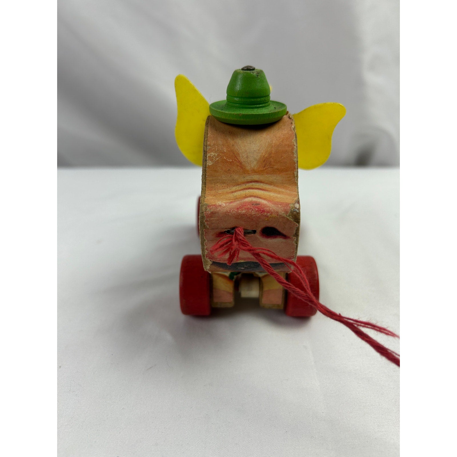Fisher Price Peter Pig Pull Toy 840 Wood Litho 1950s Vintage Toy