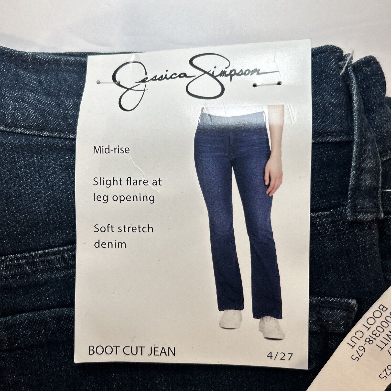 Jessica Simpson Bootcut Jeans Womens Size 4 Mid Rise Slight Flare Stretch