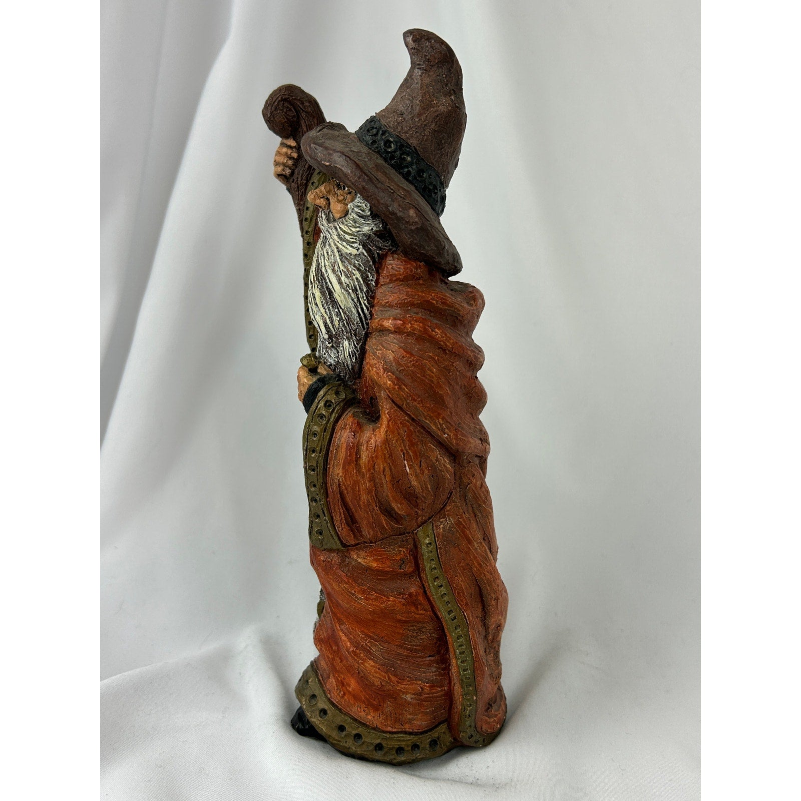 Mike Makras Gandalf Sculpture Hand Painted Wizard Figure Vintage Art 1980