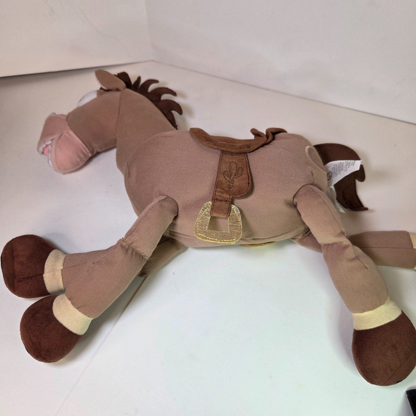 Disney Pixar Toy Story Bullseye Plush Horse 16" Disney Store VTG Brown Saddle