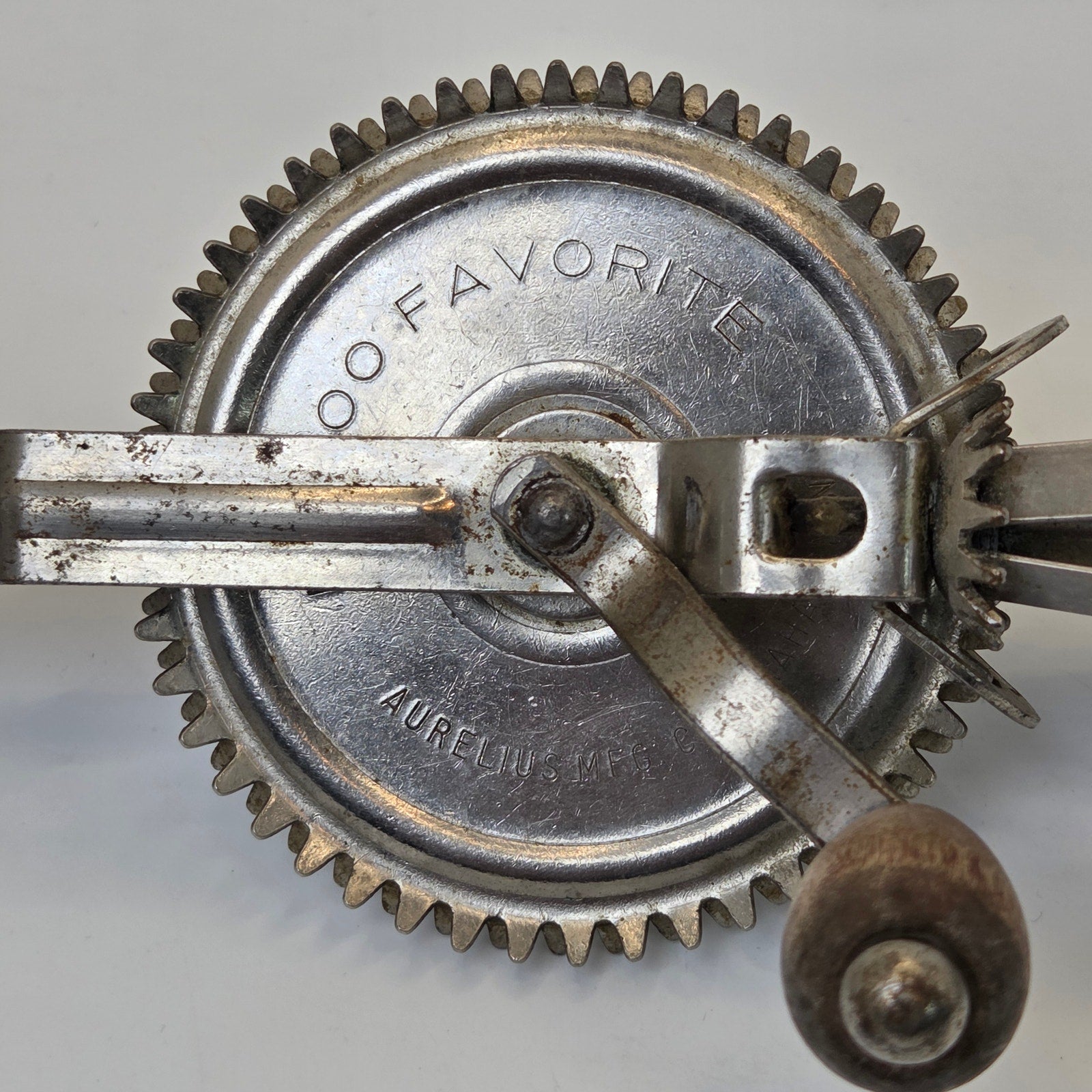 Favorite Aurelius Egg Beater Braham Minn Hand Crank Antique Mixer
