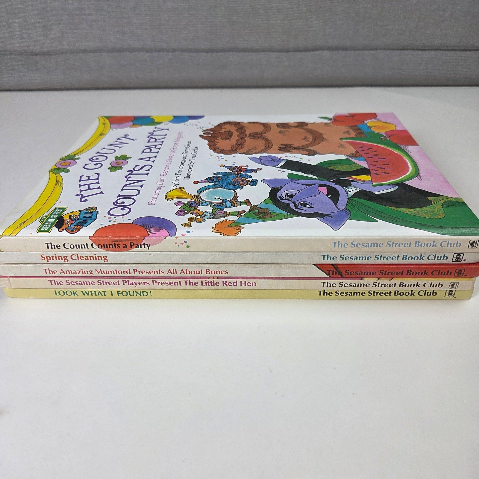 Sesame Street Book Club Vintage 1980-1981 Hardcover Book Lot of 5 Muppets