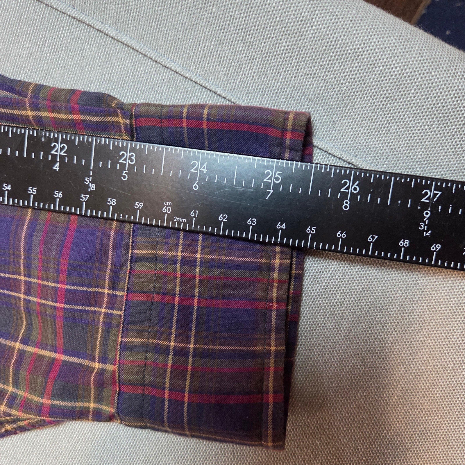 Ralph Lauren Polo XL Plaid Button Down Shirt Long Sleeve Cotton Made India
