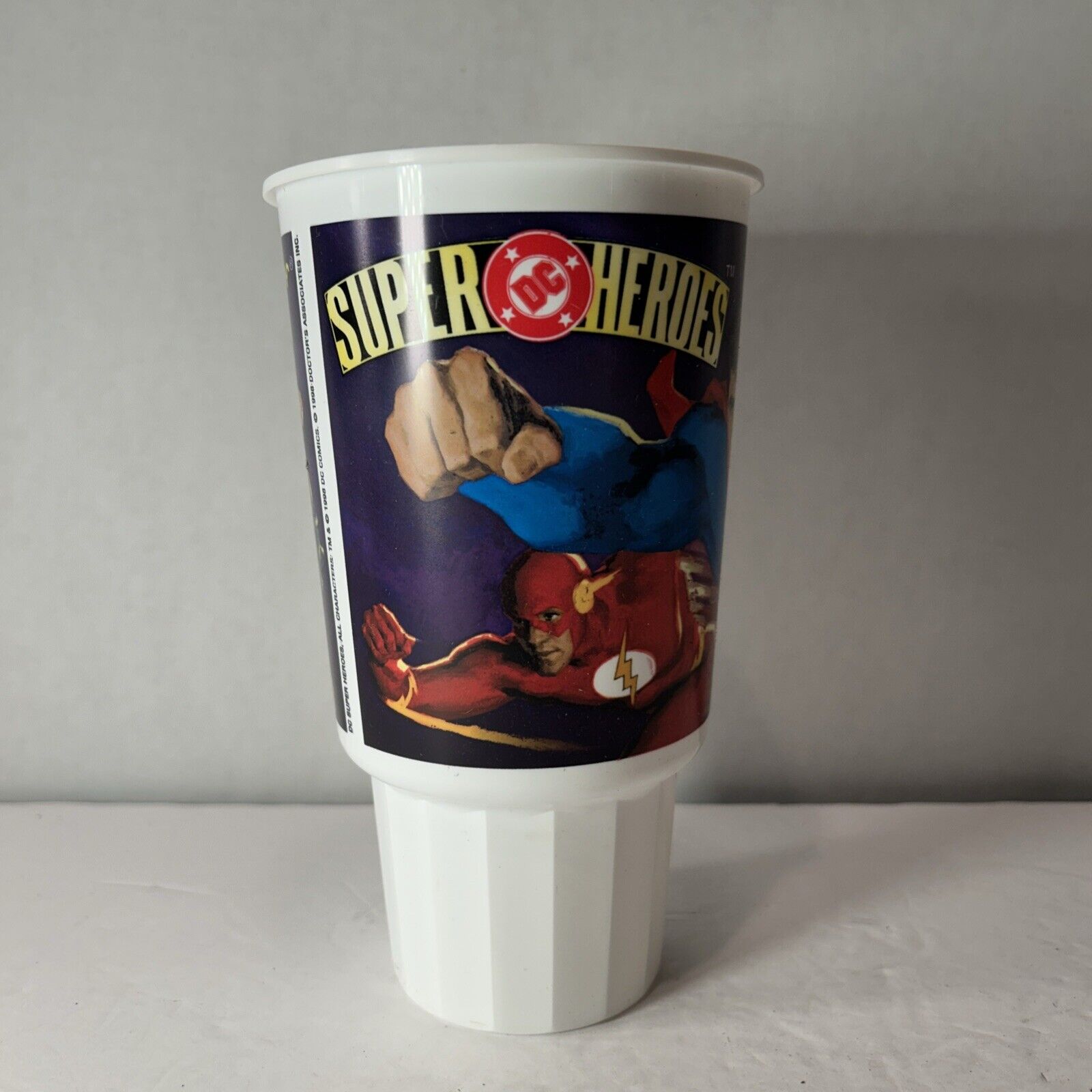 DC Super Heroes Subway 1998 Cup Superman/Batman/Wonder Woman/Flash