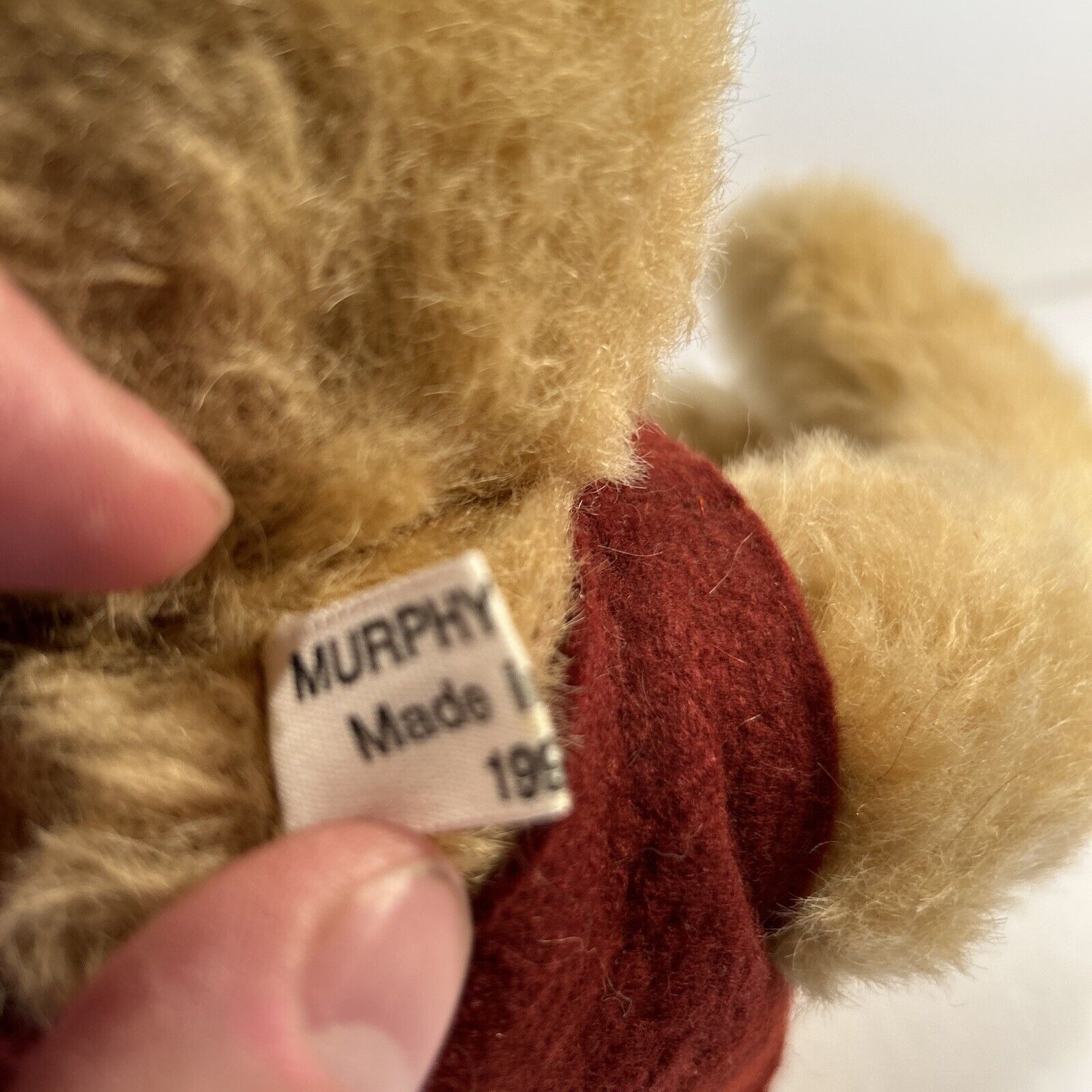 1995 Pat Murphy Bear "Silly Olde Bear" 16" Mohair Artist Signed USA Vest Rare