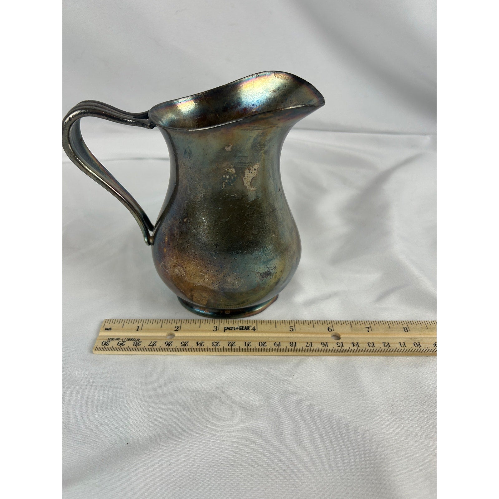 Vintage Reed Barton USN Silver Soldered Creamer Pitcher 3610 Navy