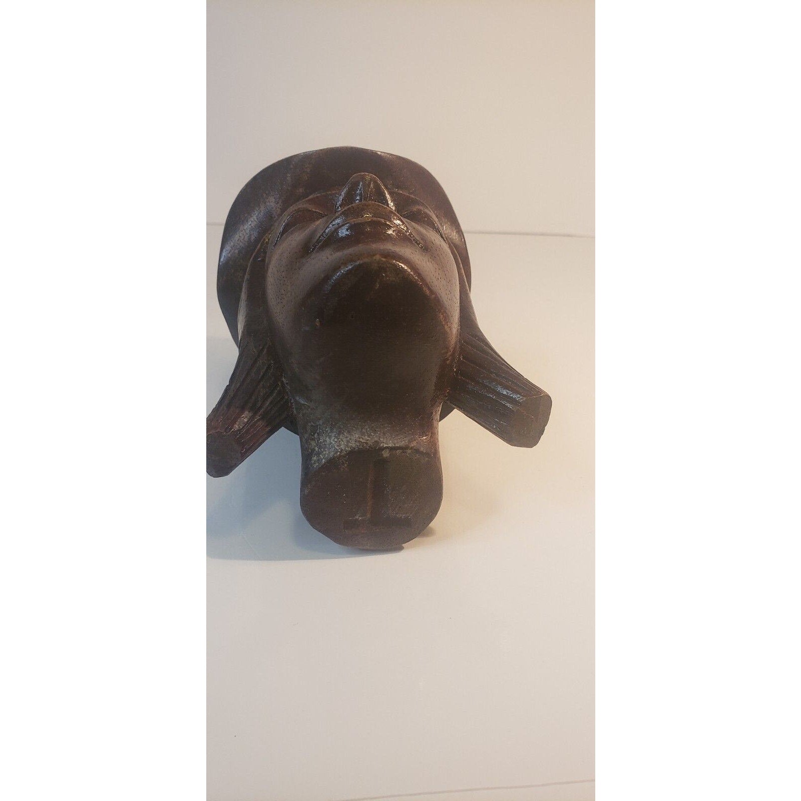 Vintage Igorot Ifugao Philippine Hand-Carved Wood Offering Ladle Bowl 14"