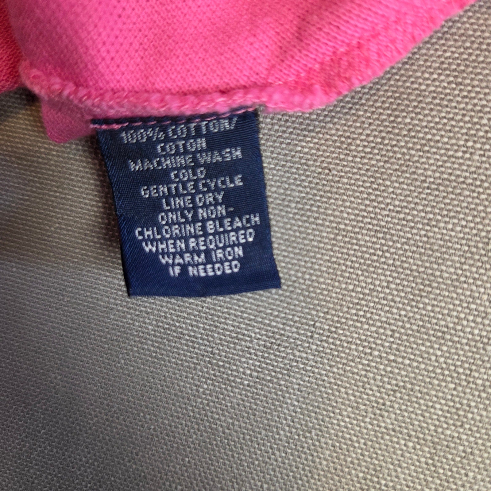 Ralph Lauren Sport Polo Shirt XL Pink Cotton Short Sleeve Made in Macau