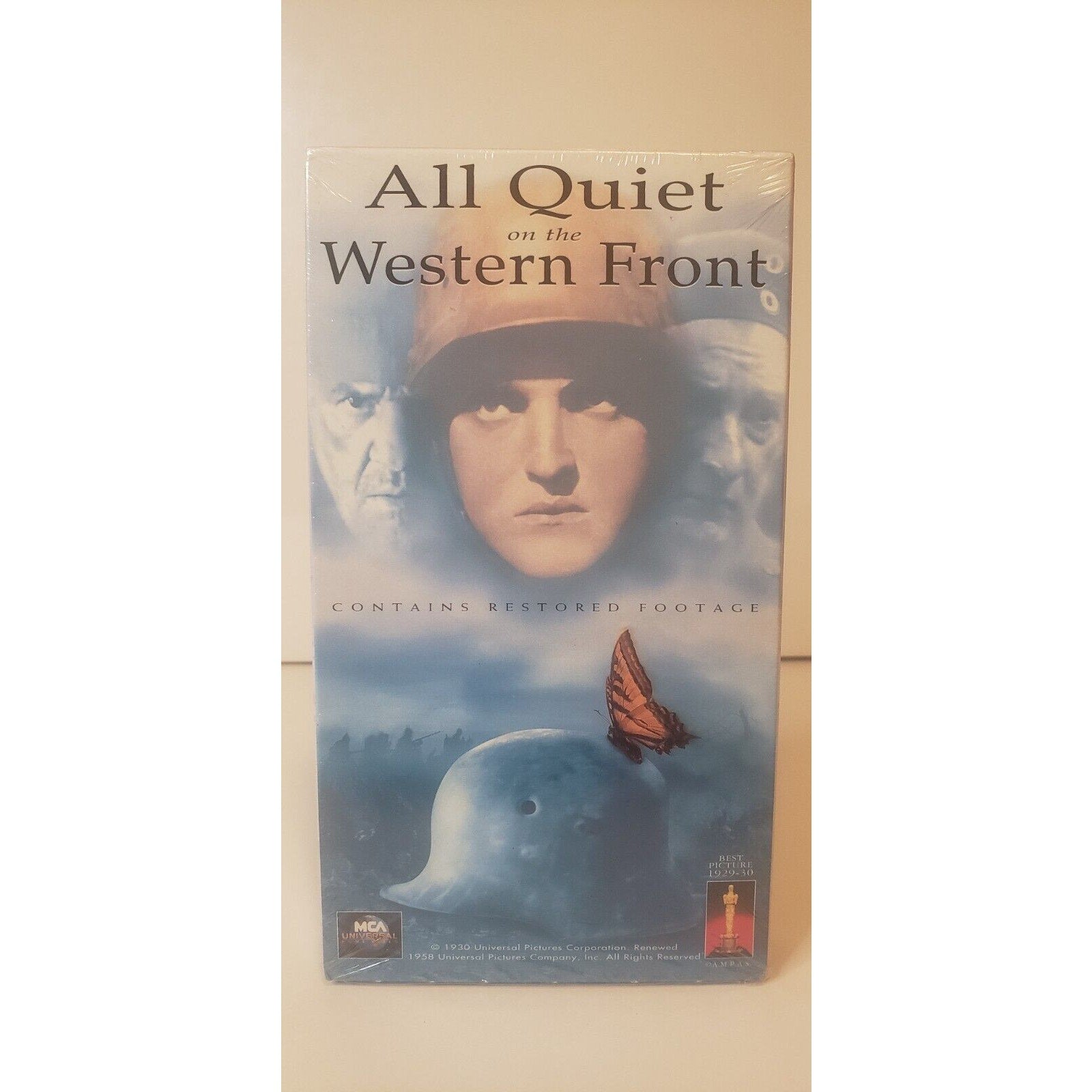 All Quiet On The Western Front VHS New Sealed Black & White Oscar Winner