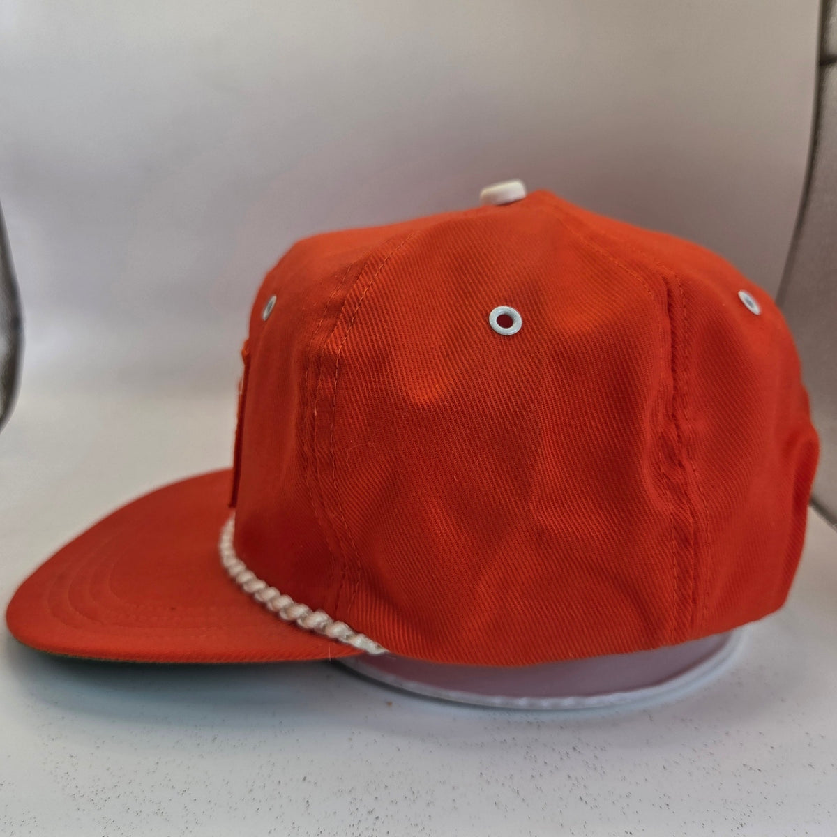 Vintage C&D Batteries Rope Snapback Hat Made USA Orange Advertising Cap OSFA