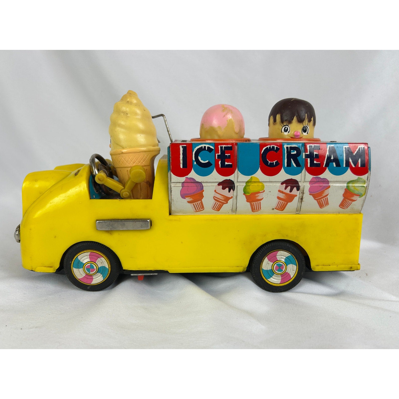 Vintage Bandai Ice Cream Truck Battery Operated Toy