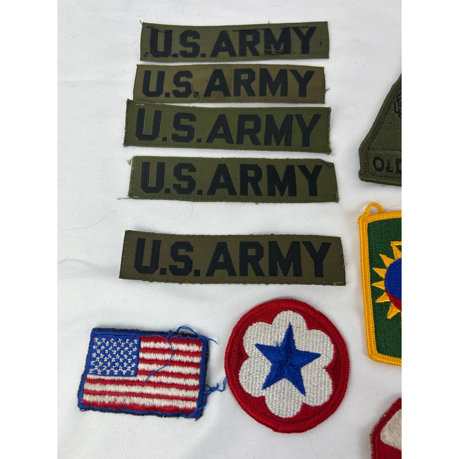 US Army Patch Lot Old Ironsides Spearhead Korea CEM US Army Tapes