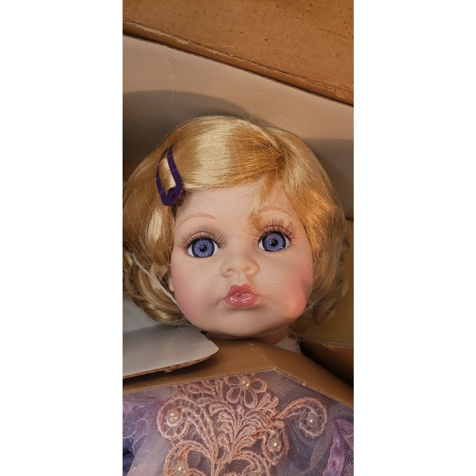 Tuss Little Companion Porcelain Doll Leah Limited Ed. 1670/4000 COA 21"