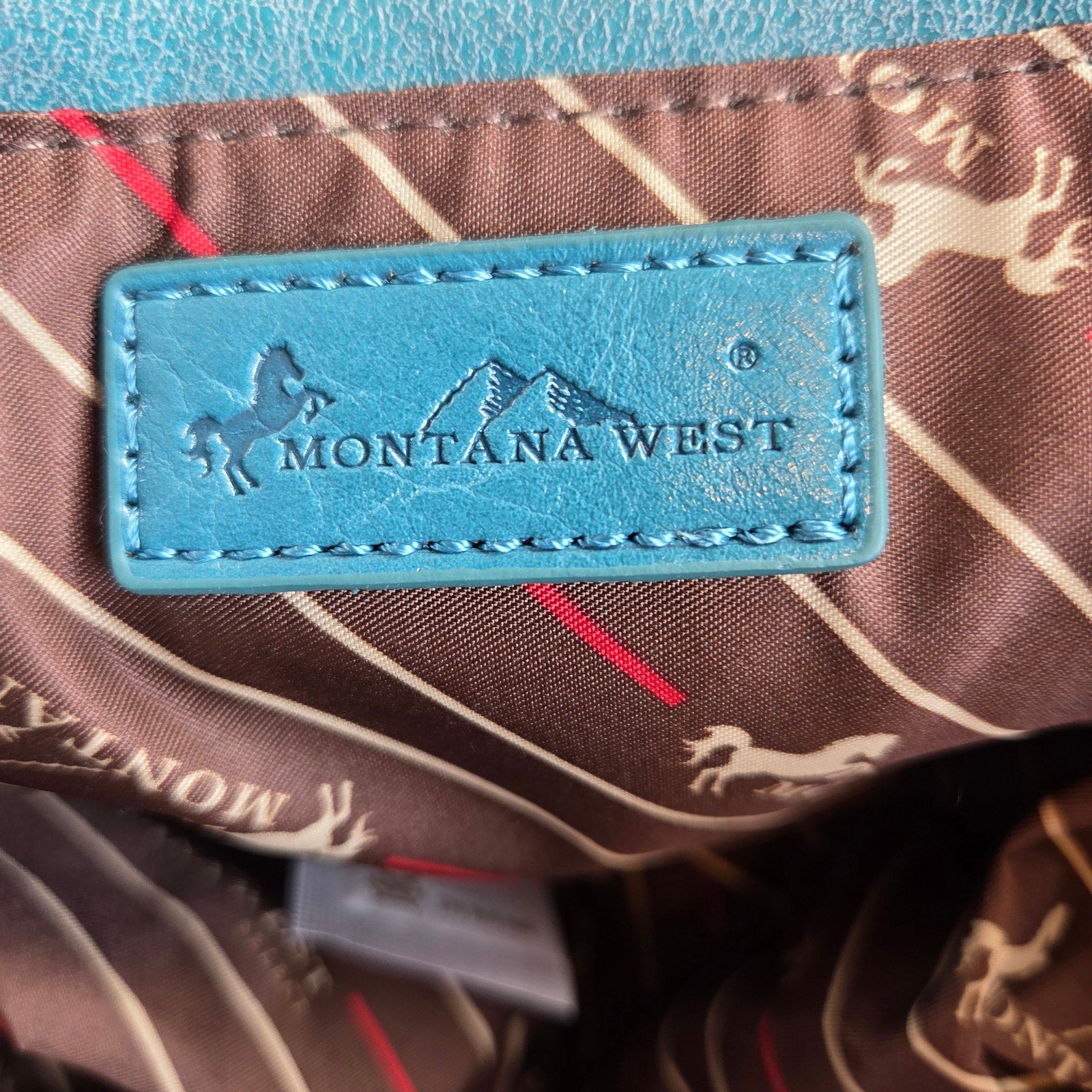 Montana West Twin Creek BF876 Western Turquoise Stone Tote Handbag NWT 2023
