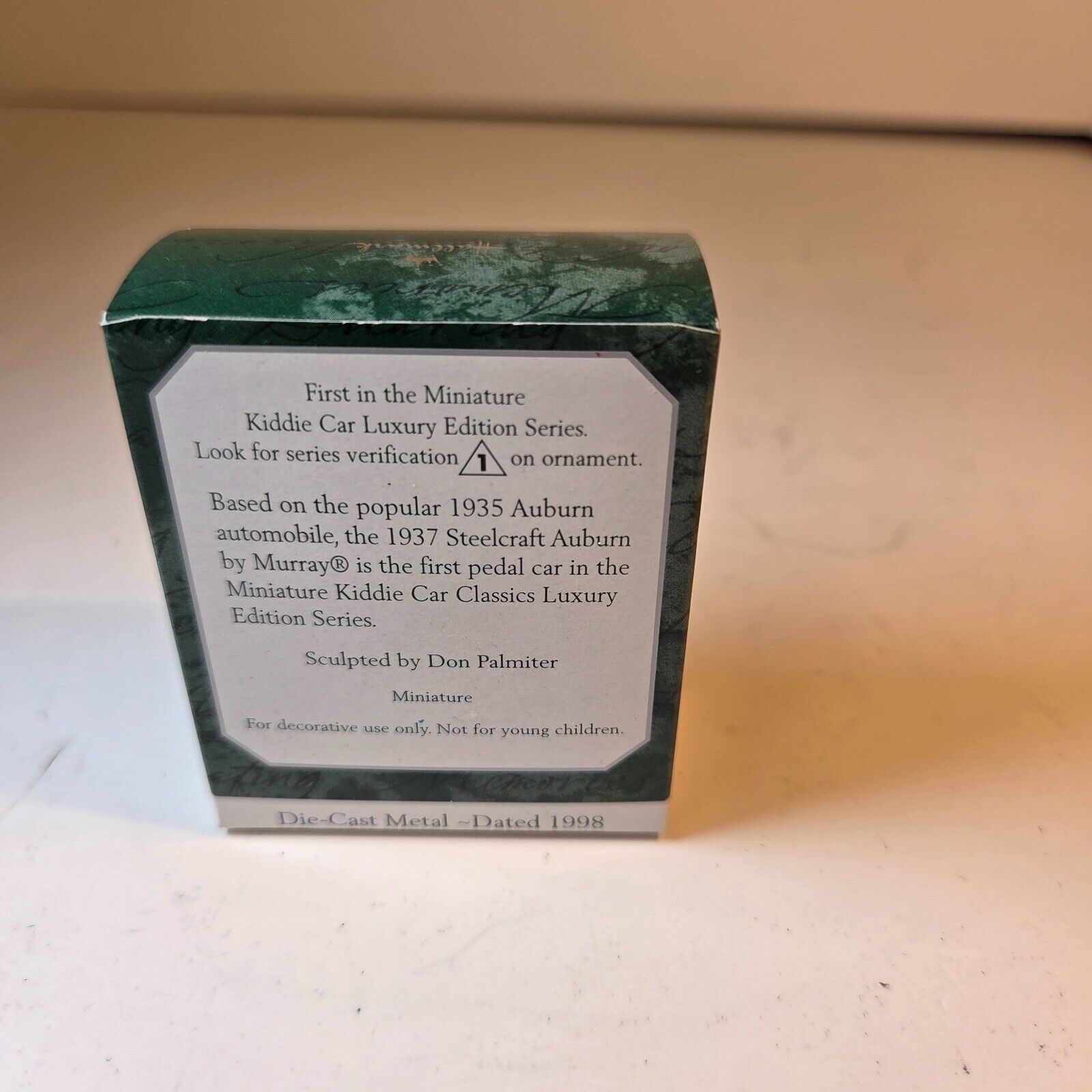 Hallmark MINI Ornament 1998 1937 Steelcraft Auburn Kiddie Car Luxury Edition # 1