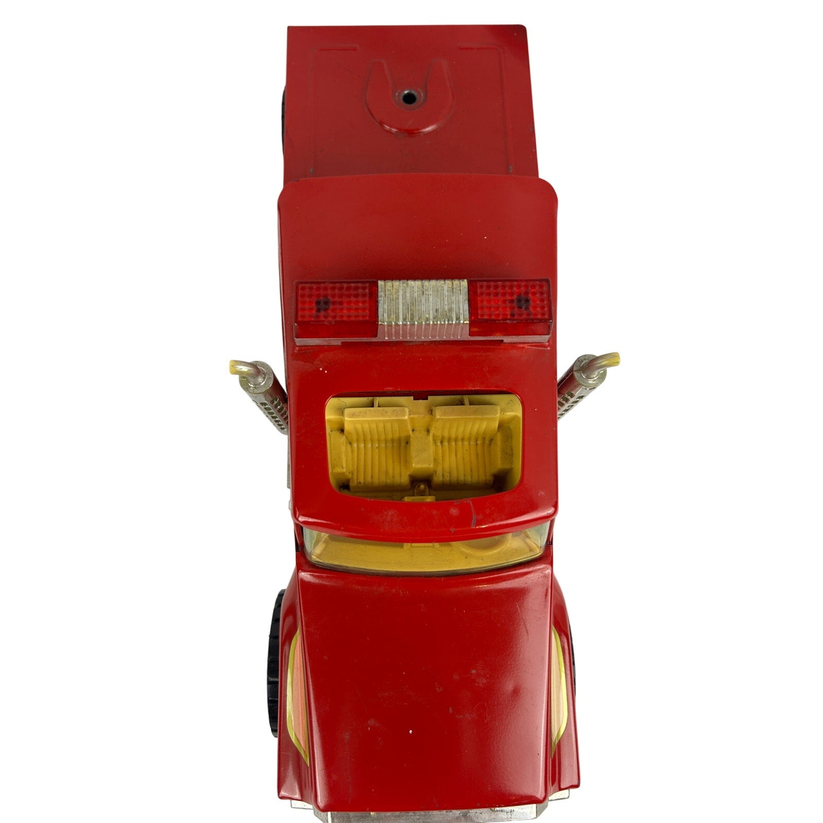 1960's Nylint Fire Dept Hook N Ladder Truck Vintage Pressed Steel 34 Inch