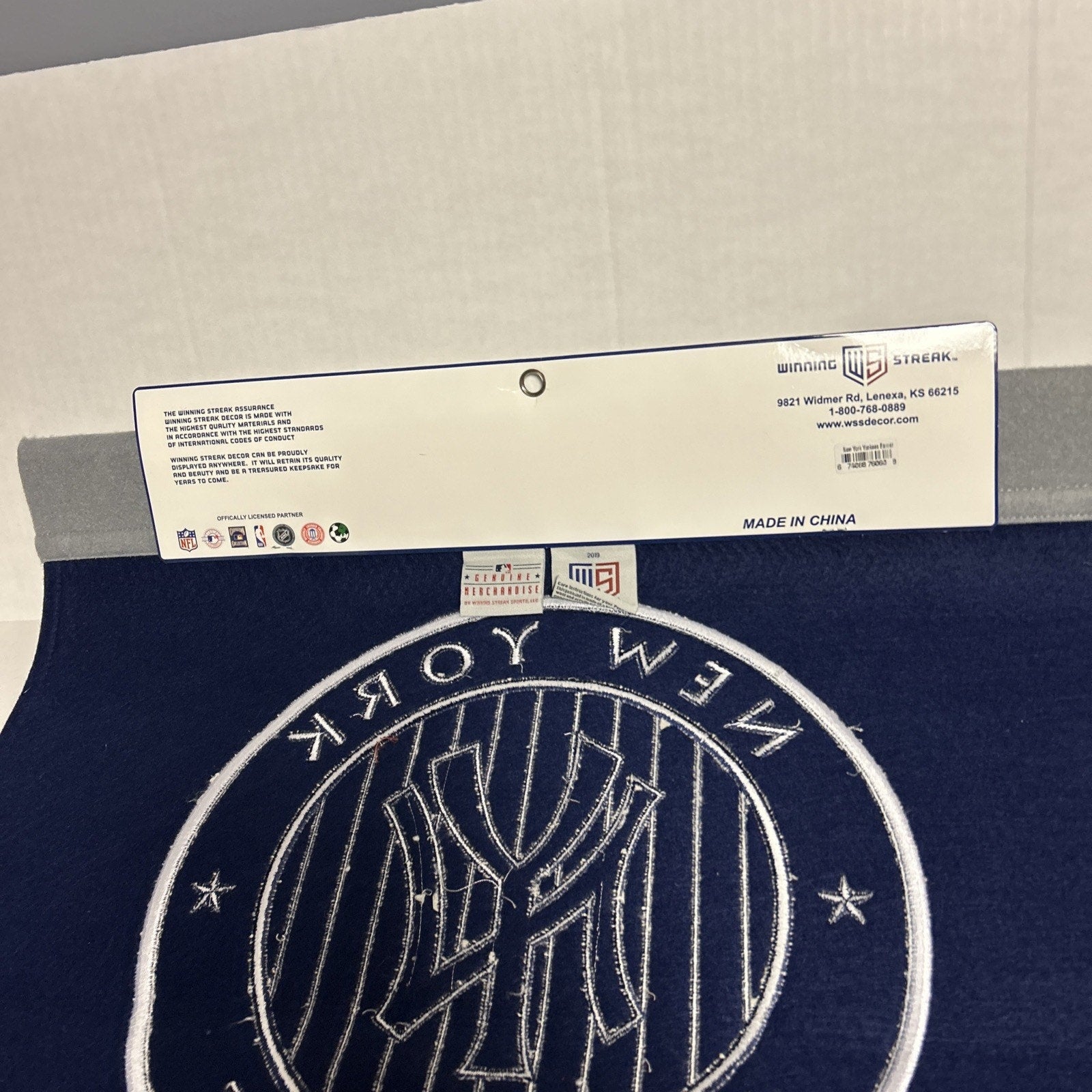 New York Yankees Wool Blend MLB Champions Banner, 24" x 36"