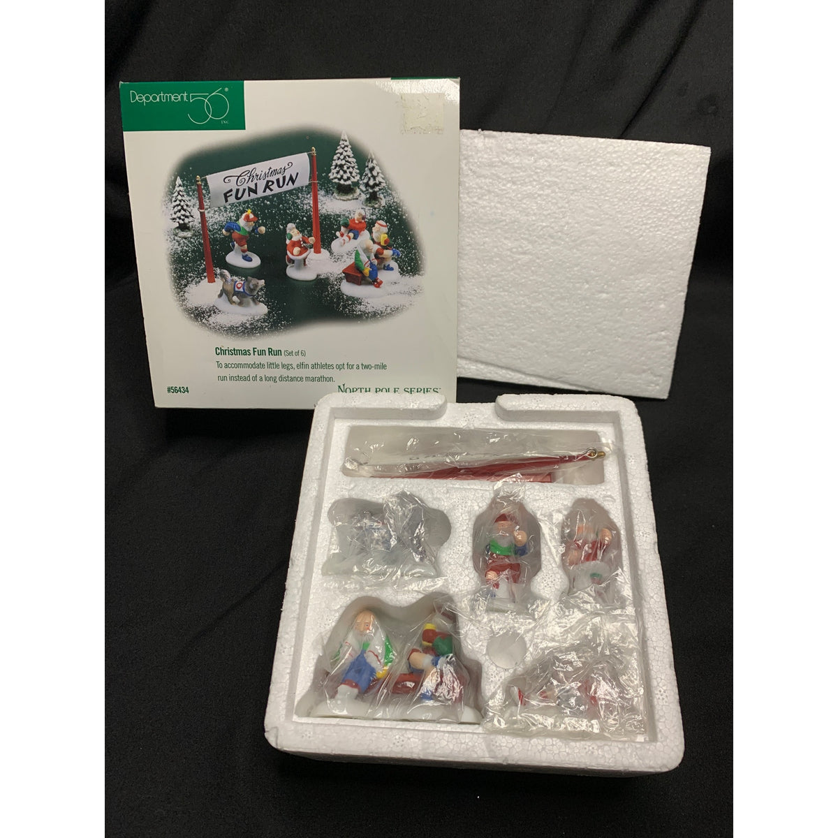 Dept 56 Christmas Fun Run 56434 North Pole Series Set of 6 Retired 1998