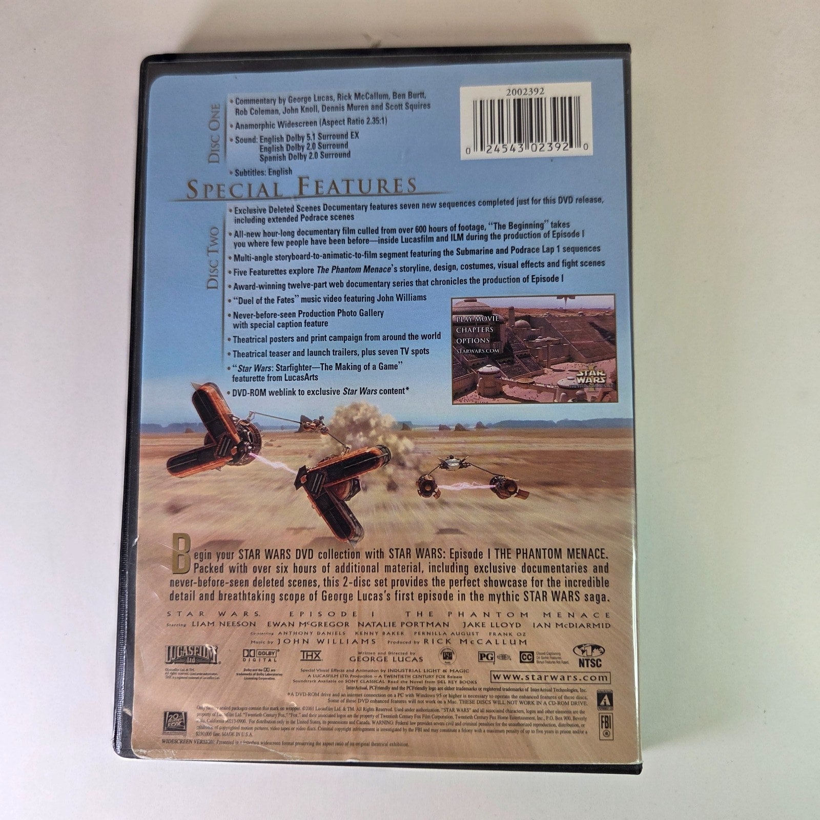 Star Wars: Episode I - The Phantom Menace DVD